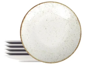 kit de pratos de porcelana rústico decorado tramontina