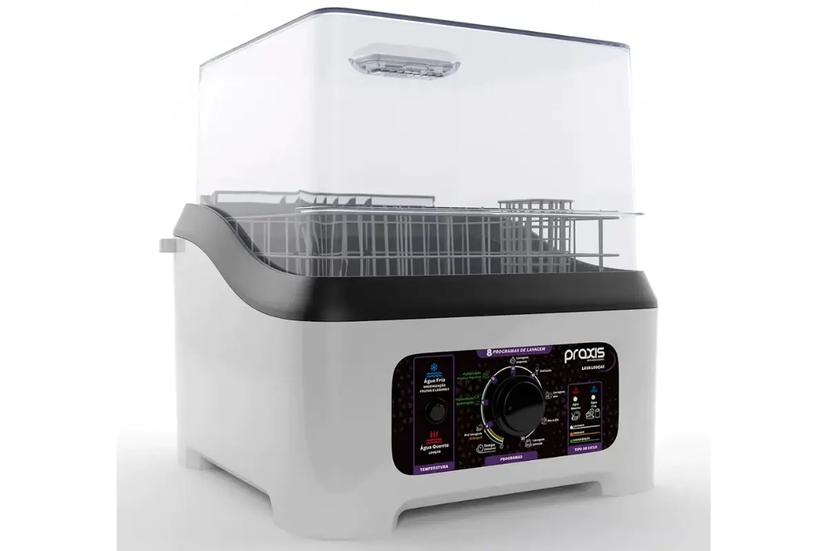 Lava Louças Praxis Portátil LLPP Semi-Automática 127V Branca lava louças praxis portátil semi-automática llpp 127v branca