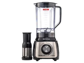 liquidificador mondial turbo inox 1200w l-1200 preto