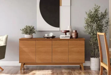 aparador kappesberg 4 portas com 156 cm canela