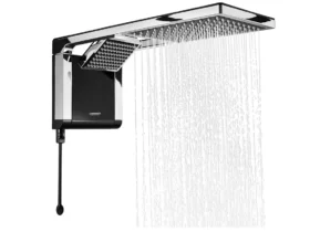 chuveiro lorenzetti acqua duo preto e cromo 220v 7800w