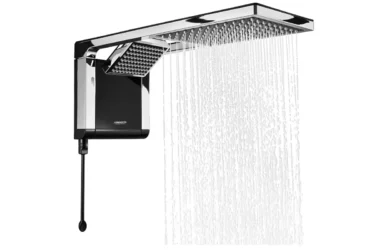 chuveiro lorenzetti acqua duo preto e cromo 220v 7800w
