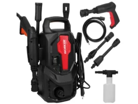 lavadora de alta pressão compacta potente com aplicador de detergente lw1305 1200w worker potente compacta com aplicador de detergente lw1305 1200w worker
