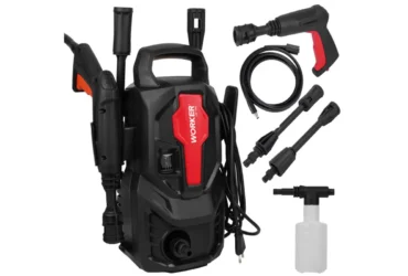 lavadora de alta pressão compacta potente com aplicador de detergente lw1305 1200w worker potente compacta com aplicador de detergente lw1305 1200w worker