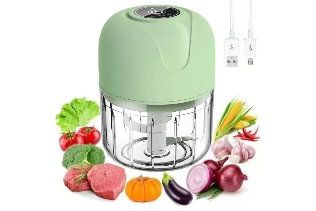 Mini Processador Elétrico de Alimentos Portátil Com 3 Lâminas De Aço Inox 250 ml USB Bivolt mini processador elétrico de alimentos portátil de aço inox com 3 lâminas 250 ml usb bivolt