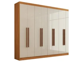 guarda-roupa de casal ele e ela panorama móveis com 8 portas e 8 prateleiras