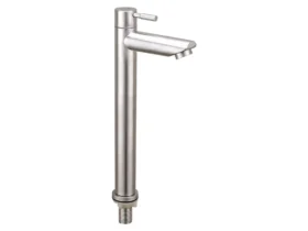 torneira para banheiro de mesa com bica alta em aço inox 304 de 1/4 de volta elegance beltempo