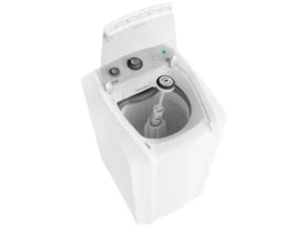 máquina de lavar roupas colormaq lca 12 kg branca com sistema antimanchas e filtro duplo de fiapos
