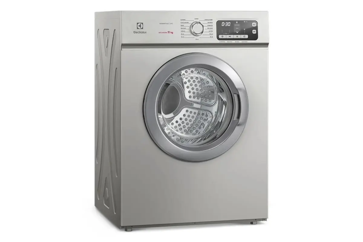 secadora de roupas electrolux 11kg com função antirrugas cor inox essential sth11